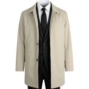 트레몰로 남성 봄가을 경량 트렌치코트 (내피 탈부착 가능) EB5S1311