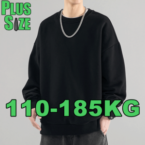 빅사이즈 남자오버핏맨투맨 4XL 5XL 6XL 7XL 남자맨투맨 빅사이즈 남자맨투 맨긴팔티 110-185KG 티셔츠 남성 가을 겨울옷