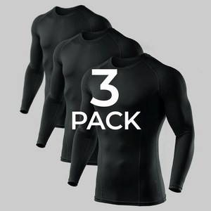 애슬리오 언더레이어 라운드 긴팔 3팩 AO-BLS01