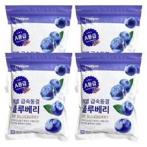 [개별급속동결] 2025년 수확 A등급 미국산 세척 냉동 블루베리, 4개, 1kg