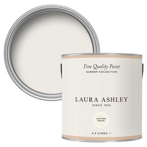 로라애슐리 실외용 가든 페인트, Cotton White, 1개, 2.5L