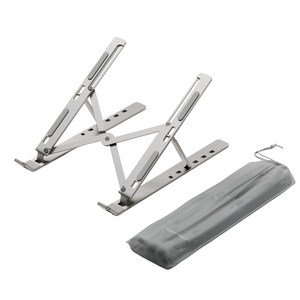 신지모루 슬림폴드 6단 각도 접이식 휴대용 알루미늄 노트북 거치대 + 휴대용파우치 세트