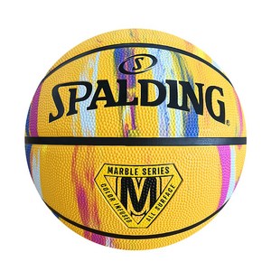 스팔딩 마블 시리즈 옐로우 84410Z 6호 농구공, 84410Z, 1개