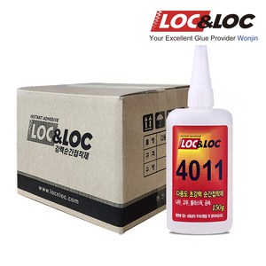 당일발송 록앤록 4011 150g 한박스 20개입 다목적 순간접착제 초강력 본드 나무 고무 플라스틱 금속 대용량, 20개