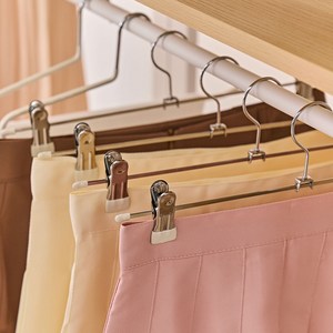 베스트하임 제넥스 논슬립 회전형 치마 바지걸이 집게형, 아이보리, 50개