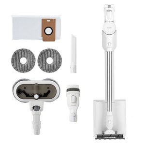 홈리아 BLDC 자동먼지비움 차이슨 더스트제로 타워 무선청소기 + 물걸레 브러시 세트 H9, 화이트, H9
