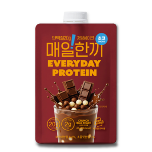 매일한끼 단백질 쉐이크 파우치 저당 고단백 식사대용 체중조절용조제식품 초코맛
