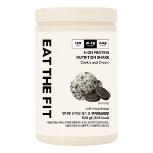 잇더핏 단백질 쉐이크 대용량(쿠키앤크림맛)