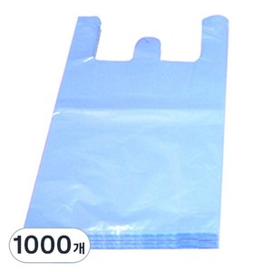 월드크린 손잡이 비닐봉투 하늘, 20L, 1000개