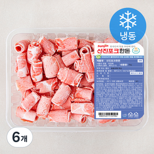 선진포크 한돈 대패 목심 (냉동), 1kg, 6개