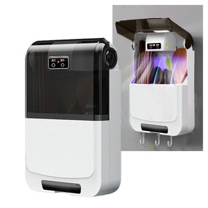 멀티 수저통 벽걸이 UV수저 건조기 USB 충전 무타공 설치 식세기수저통