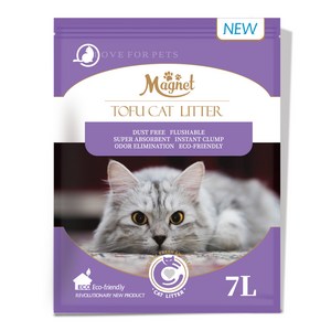 마그넷 고양이 두부모래 7리터 X 1ea /고양이모래 화장실 두부모래가는입자