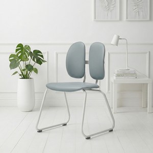 듀오백 집중형 책상 의자 D-043W, 그레이