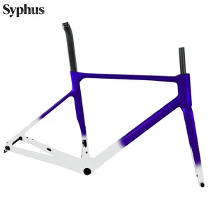 UCI 인증 2026 신형 TT 프레임 T47 카본 파이버 타임 트라이얼 프레임 세트 디스크 카본 TT 자전거 통합 케이블