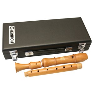 [독일정품]호너 알토리코더 B95943 목관 나무 리코더 바로크식 하드케이스 F조, 1개, 나무색(B95943)