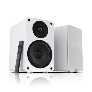 캔스톤 2채널 블루투스 북쉘프 PC 컴퓨터 TV 스피커, 화이트, r60bt