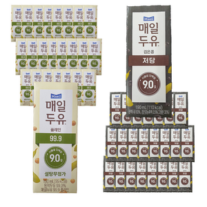 매일 두유 검은콩 190mL + 99.9 190mL, 48개, 190ml