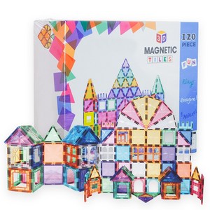 토이토 맥타일즈 자석 블럭 36pcs 66pcs 120pcs 마그네틱 블록 교구 놀이, 120pcs