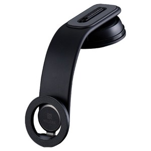 멜리언스 맥세이프 차량용 360도 회전 휴대폰 거치대, 블랙, 1개