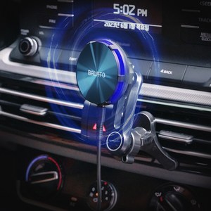 바우아토 슈퍼쿨 차량용 쿨링 맥세이프 15W 고속 무선 충전 거치대, 혼합색상, D-B-01911