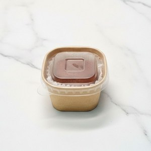 두쫀쿠 포장용기 화과자 머핀 찹쌀떡 베이킹 오븐 식품 유산지컵 사각 3온스 200set, 200세트, 1개