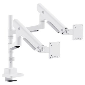 카멜마운트 듀얼 초 고중량 폴타입 모던 모니터암 MPD1PH, 화이트, 1개
