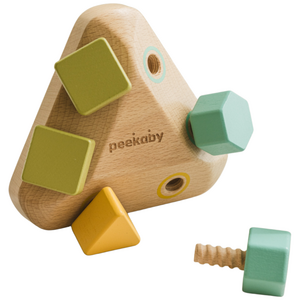 피카비 나사끼우기 원목 몬테소리 공구장난감, 1개