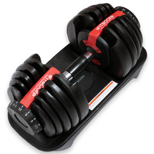 핏분 무게조절 덤벨 24kg + 전용 거치대, 레드, 1개, 24kg