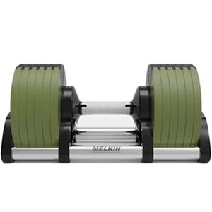 멜킨스포츠 롤튼 무게조절 덤벨 그루비카키 4kg 조절 + 거치대