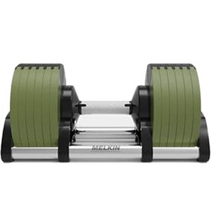 멜킨스포츠 롤튼 무게조절 덤벨 그루비카키 2kg 조절 + 거치대