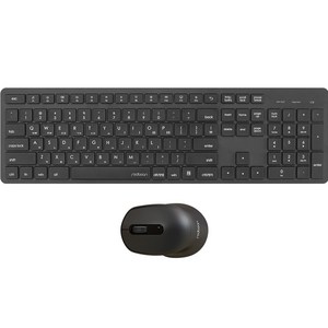 레드빈 심플 무선키보드 마우스 세트, CP-A25C, 블랙, 일반형
