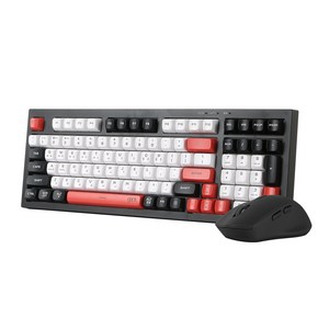 지클릭커 오피스프로 WMK50 사일런스 M 98 무선 키보드 마우스 세트, 일반형, 포커, WMK50