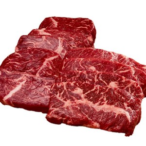 [헤비스테이크] 부채살+토시살 구이(냉장 당일발송) 1.44kg (부채살 180gx4팩+토시살 180gx4팩) 개별소포장, 1.44kg, 1개