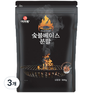 아이엠소스 숯불베이스분말-500g 직화향 불맛 불향 불맛내기, 500g, 3개