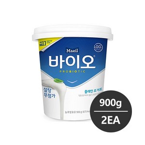 매일 바이오 플레인 무가당 900g 2개 냉장배송, 900g, 2개