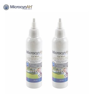 마이크로신AH 강아지 고양이 귀 세정제, 2개, 120ml