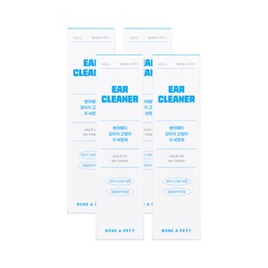 본아페티 강아지 고양이 귀 세정 귀지 청소제 이어클리너, 4개, 120ml