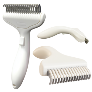 냐옹다옹 고양이 빗 아프지 않게 죽은 털 제거, 1개, 프리미엄 화이트