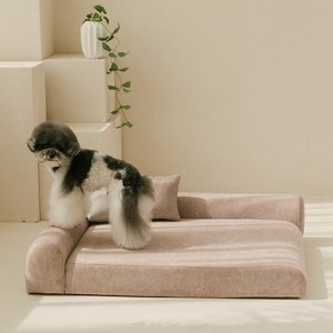 펫더팬 프리미엄 강아지 고양이 애견 침대 소파 방석 슬개골 보호, 스위티 핑크, 1개