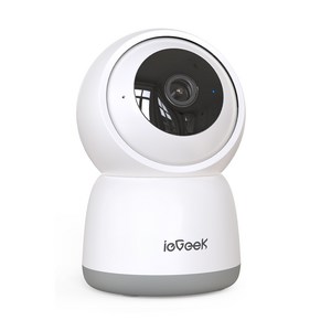 ieGeek 해킹 걱정 없는 국산 서버 홈캠 인공지능 홈카메라 500만화소 가정용 홈 CCTV, 아기 강아지 고양이 베이비 홈캠,