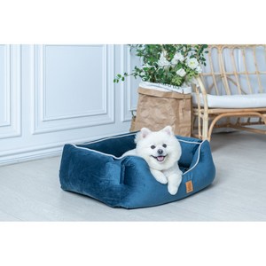 강아지방석 럭셔리베드 M,L, 그레이, 1개