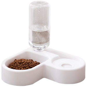 리빙쉘 애완동물 반려견 반려묘용 자동급수 사료 식기 밥그릇