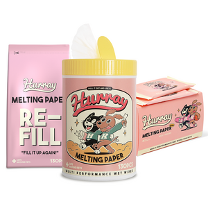 허레이 멜팅페이퍼 포터블 반려동물 휴대용 산책 물티슈 50매 동물용의약외품 인증, 1세트, 1개입