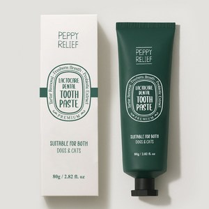 페피릴리프 유산균케어 치석제거 강아지 고양이 치약 그린애플향