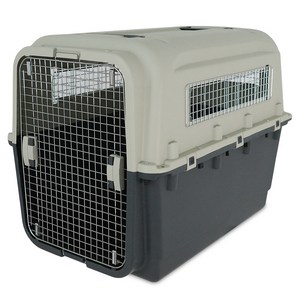 플러피랩 모노켄넬 강아지 이동장 250, 1개, 다크그레이 + 아이보리