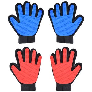 투데이리빙 4개 세트 반려동물 털제거 그루밍 장갑 고양이 강아지 애견 개 반려견 캣 소동물 토끼 브러쉬 글러브