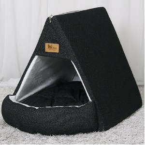 엠펫 텐트형 하우스 - 블랙 /강아지하우스,텐트하우스