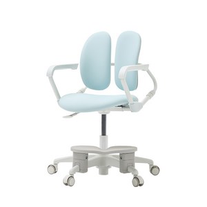 듀오백 밀키에코 초등학생 어린이 의자(발받침+스탑캐스터), 스킨 베이지