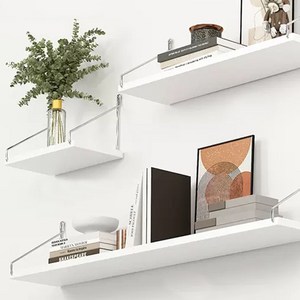 위시월드 무타공 인테리어 무지주 벽선반 3종세트, 화이트