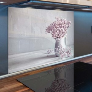 코나 주방아트보드 안개꽃 꽃병